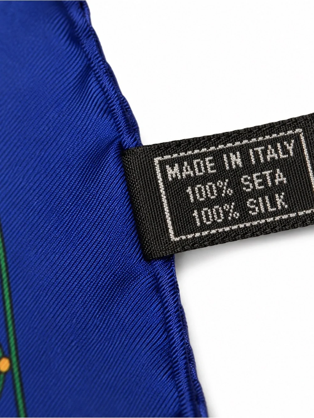 MCM Blue Silk Monogram Pocket Square Scarf | Italy | NWOT